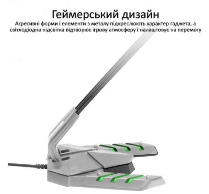 Vertux Мікрофон Vertux Streamer-3 LED USB Grey (streamer-3.grey)