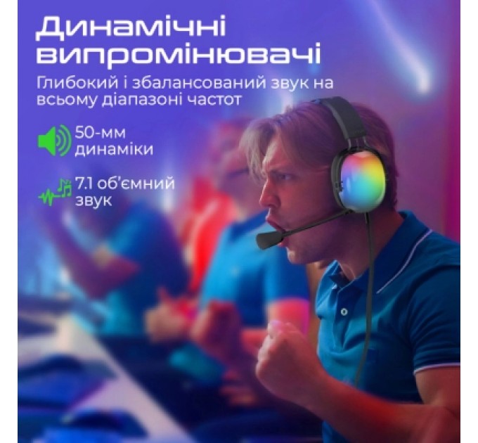 Vertux Навушники Vertux Sirius 7.1 USB Black (sirius.black)