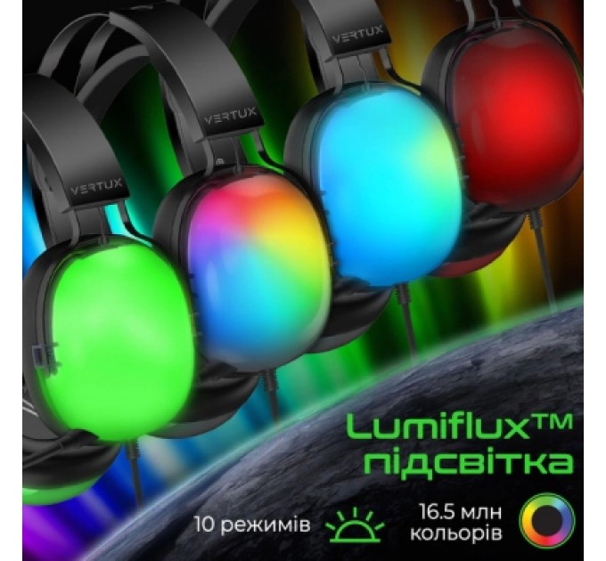 Vertux Навушники Vertux Sirius 7.1 USB Black (sirius.black)