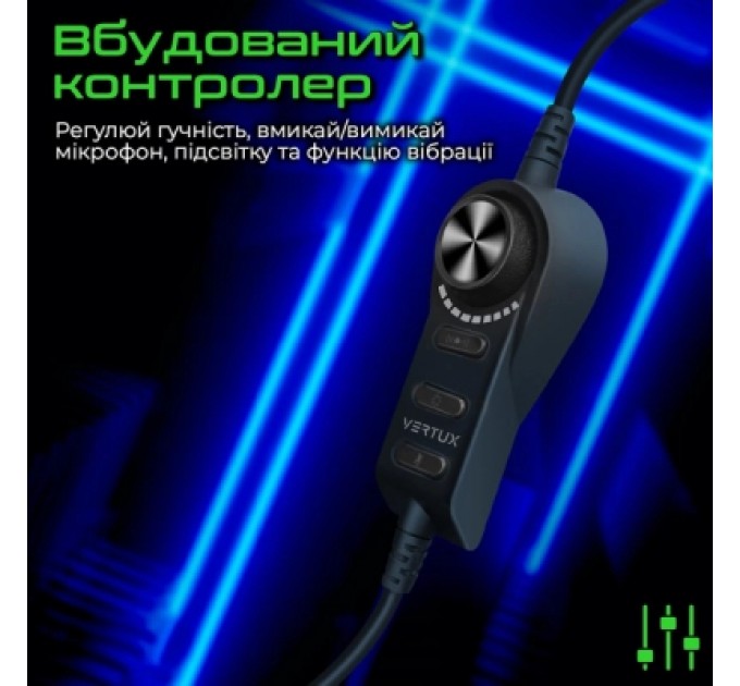 Vertux Навушники Vertux Warfare 7.1 USB Black (warfare.black)