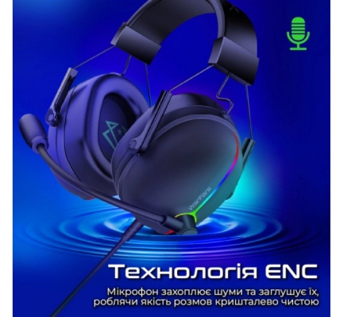 Vertux Навушники Vertux Warfare 7.1 USB Black (warfare.black)