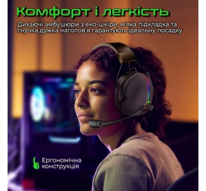 Vertux Навушники Vertux Warfare 7.1 USB Black (warfare.black)