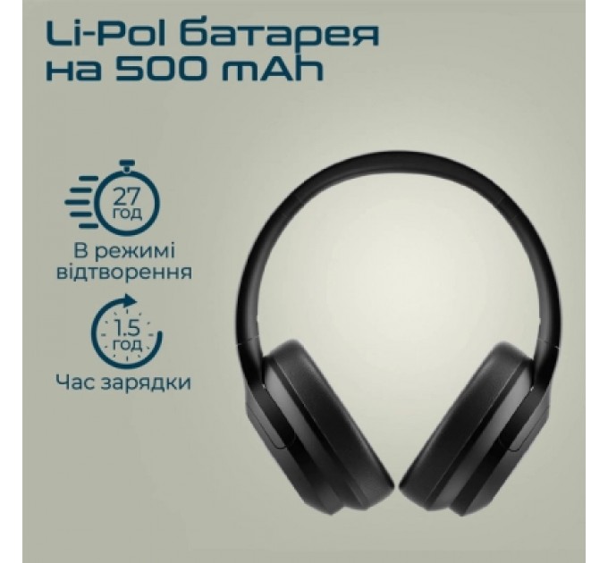 Promate Навушники Promate Concord ANC Black (concord.black)