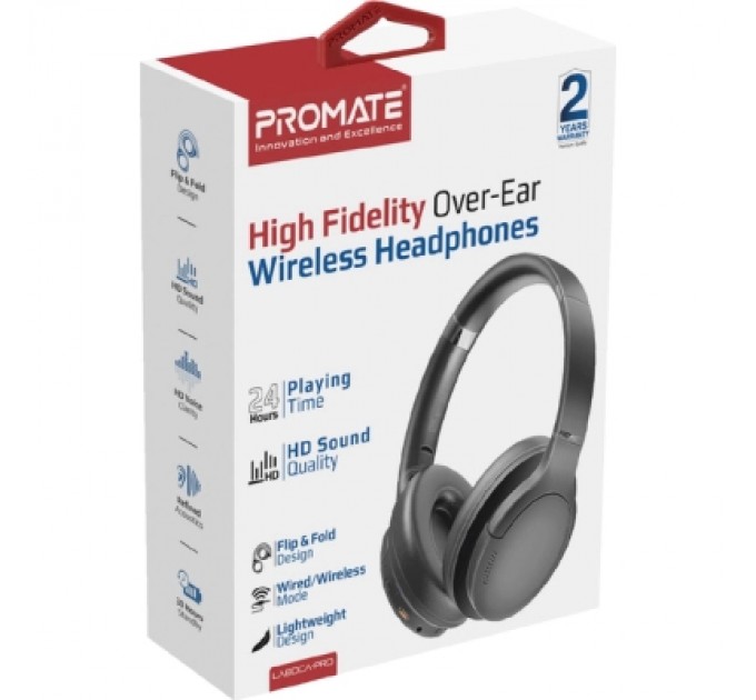 Promate Навушники Promate LaBoca-Pro Black (laboca-pro.black)