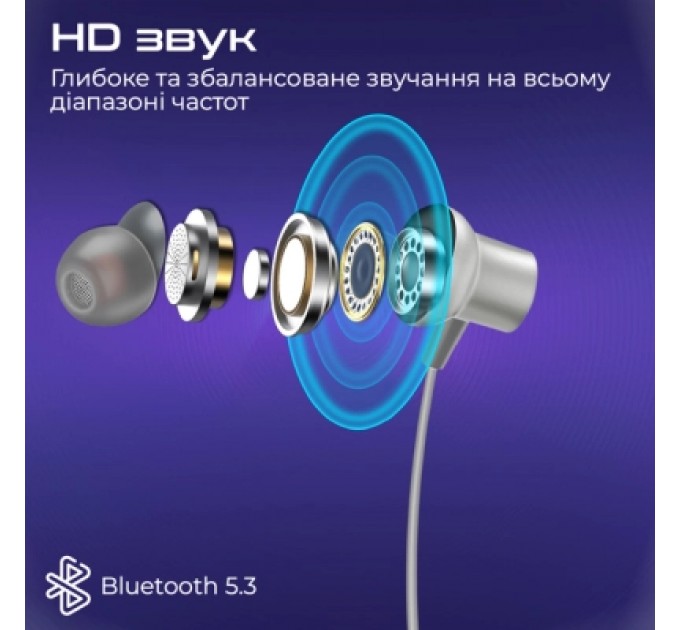 Promate Навушники Promate Leap Silver (leap.silver)