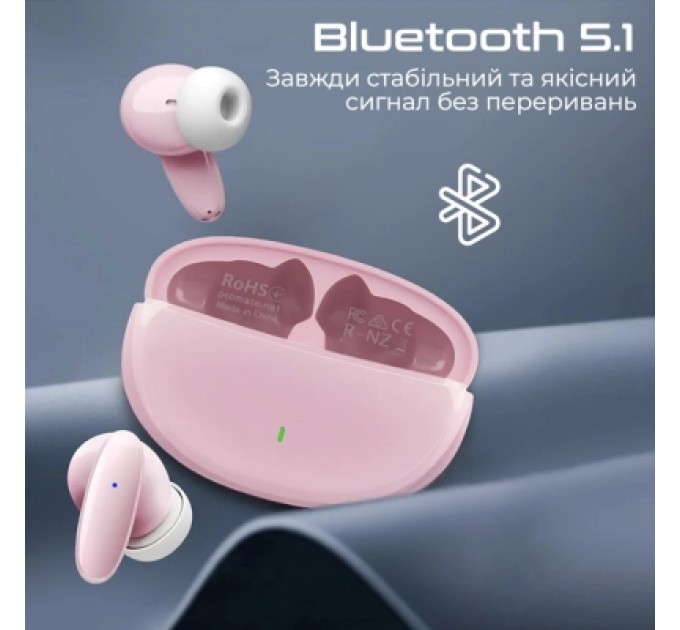 Promate Навушники Promate Lush Pink (lush.pink)