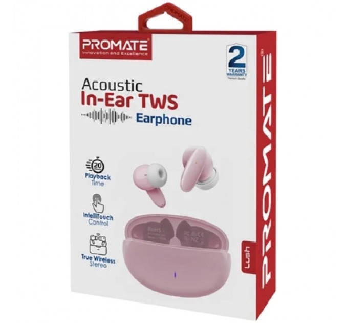 Promate Навушники Promate Lush Pink (lush.pink)