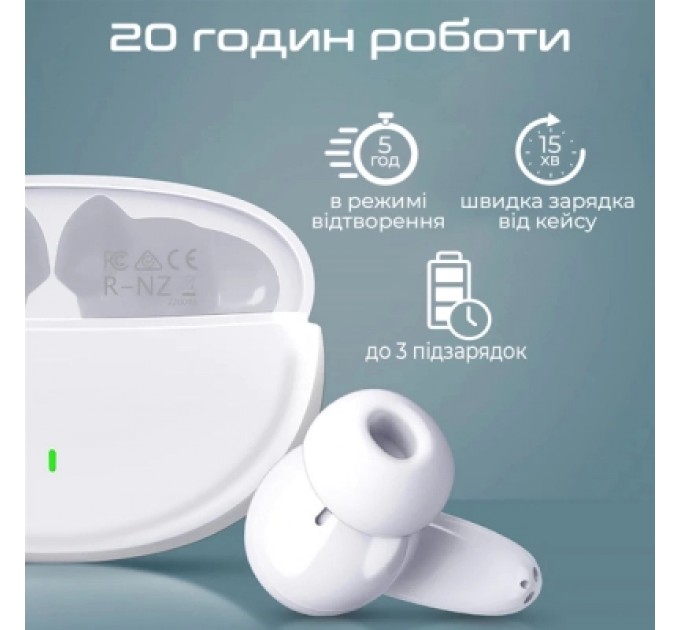 Promate Навушники Promate Lush White (lush.white)