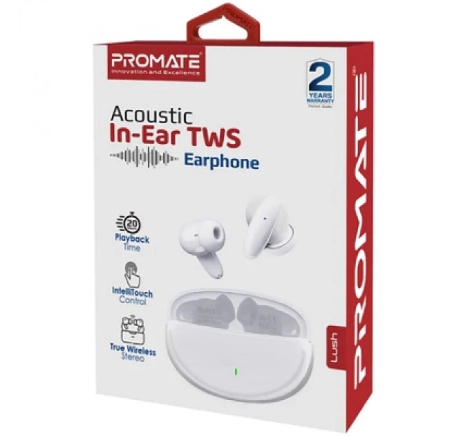 Promate Навушники Promate Lush White (lush.white)
