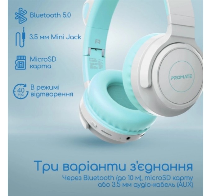 Promate Навушники Promate Panda Aqua (panda.aqua)