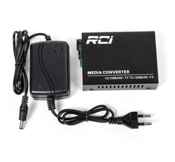 RCI Медіаконвертер RCI 100M, 20km, SC, RJ45, Tx 1310nm, standart size metal case (RCI902W-FE-20-T)