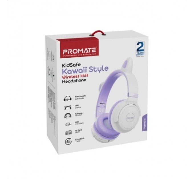 Promate Навушники Promate Panda Lilac (panda.lilac)
