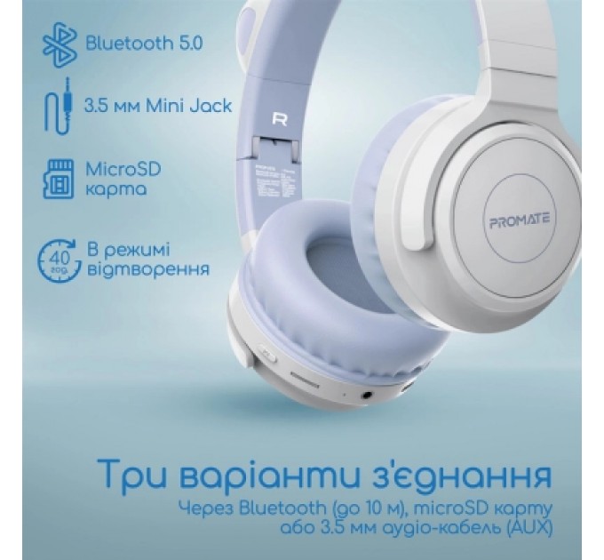 Promate Навушники Promate Panda Lilac (panda.lilac)