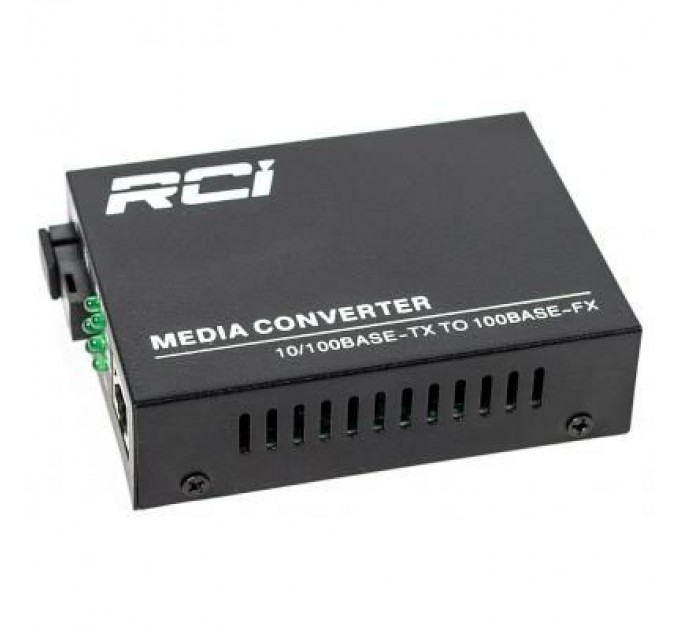 RCI Медіаконвертер RCI 100M, 20km, SC, RJ45, Tx 1310nm, standart size metal case (RCI902W-FE-20-T)