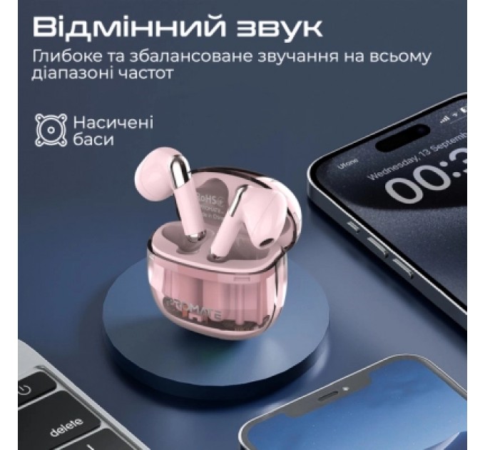 Promate Навушники Promate TransPods Pink (transpods.pink)