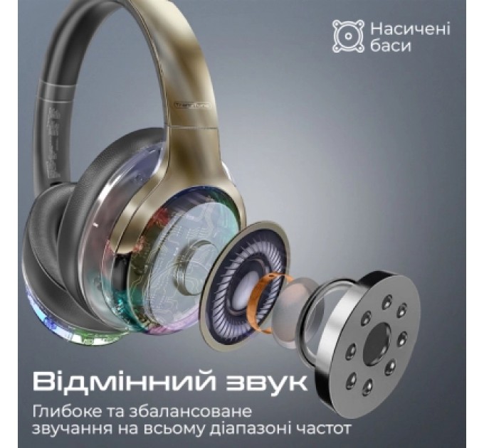 Promate Навушники Promate TransTune Gun Metal (transtune.gunmetal)