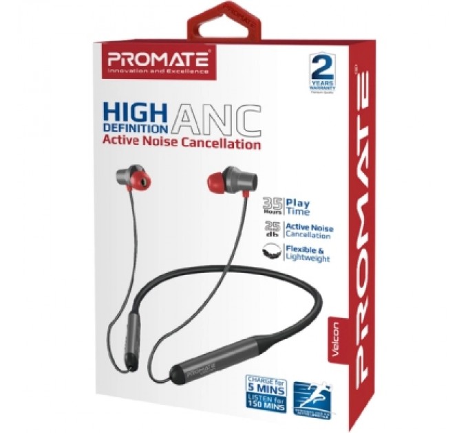 Promate Навушники Promate ANC Velcon Black (velcon.black)