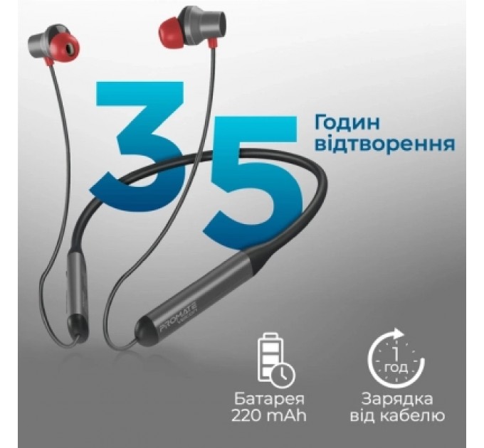 Promate Навушники Promate ANC Velcon Black (velcon.black)