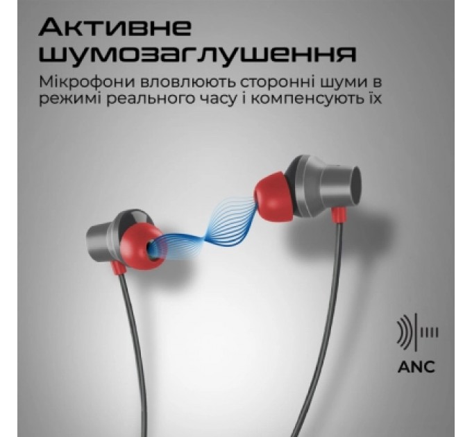 Promate Навушники Promate ANC Velcon Black (velcon.black)