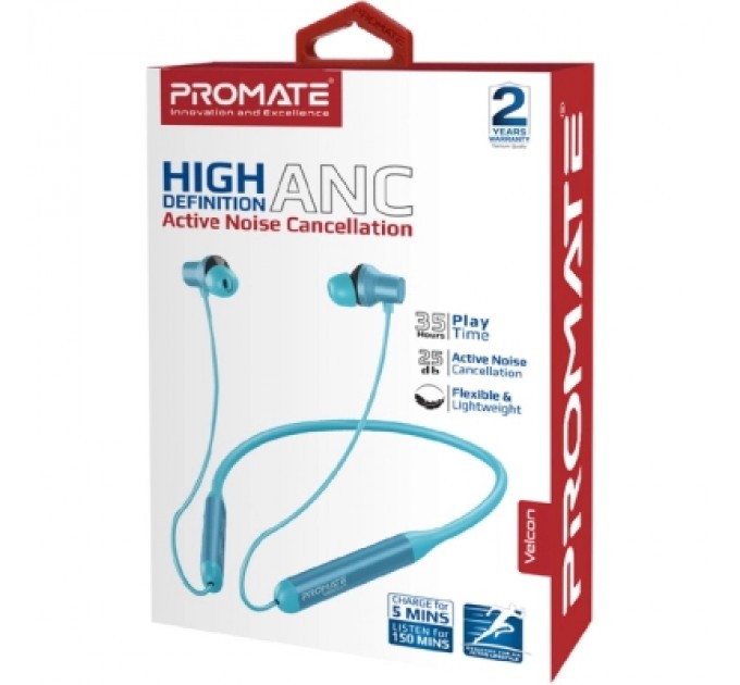 Promate Навушники Promate ANC Velcon Blue (velcon.blue)