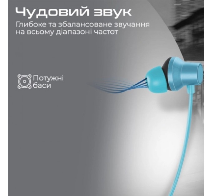 Promate Навушники Promate ANC Velcon Blue (velcon.blue)