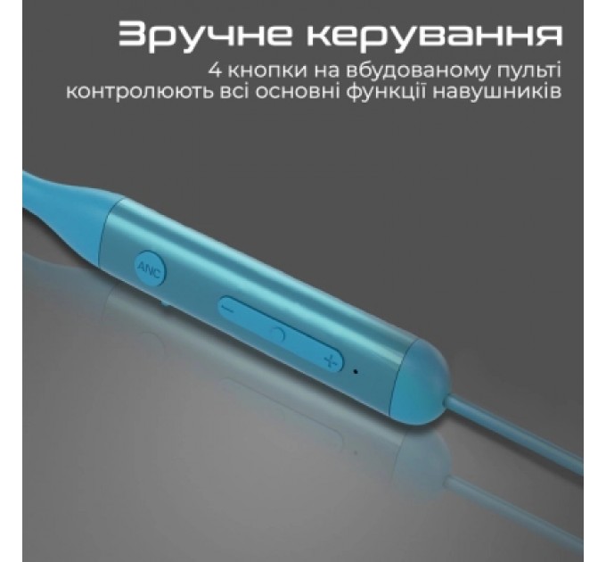 Promate Навушники Promate ANC Velcon Blue (velcon.blue)