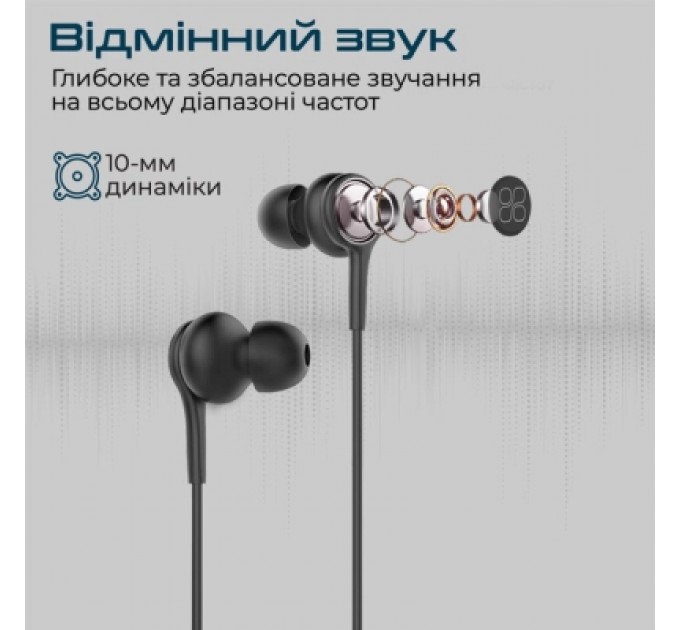 Promate Навушники Promate Duet Black (duet.black)