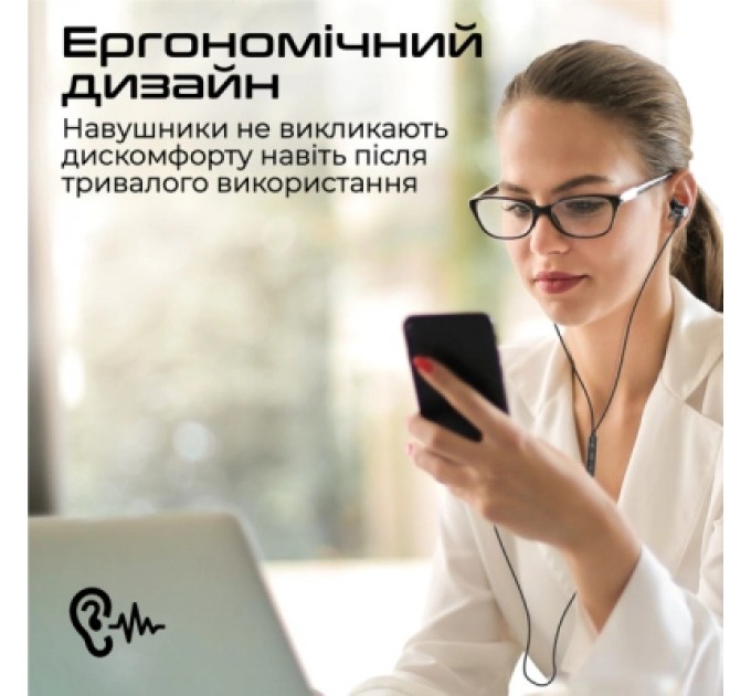 Promate Навушники Promate Silken-C Black (silken-c.black)