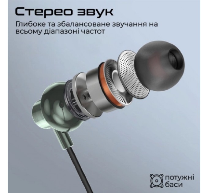 Promate Навушники Promate Silken-C Grey (silken-c.grey)