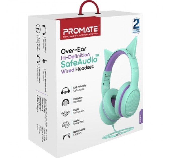 Promate Навушники Promate Simba Emerald (simba.emerald)