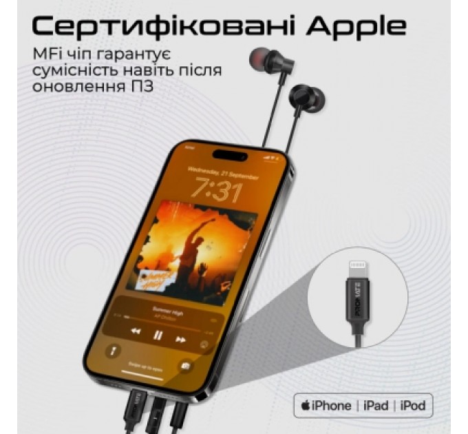 Promate Навушники Promate Vibe-LT Black (vibe-lt.black)