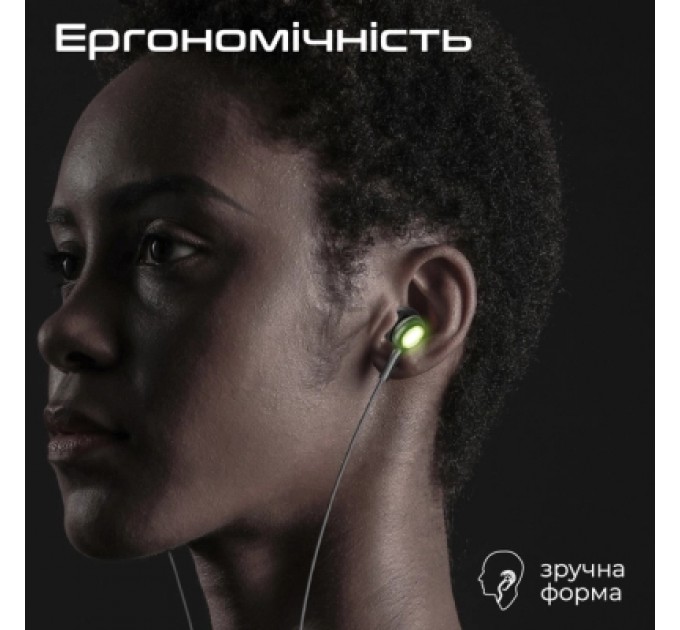 Promate Навушники Promate LumiBuds-C Black (lumibuds-c.black)