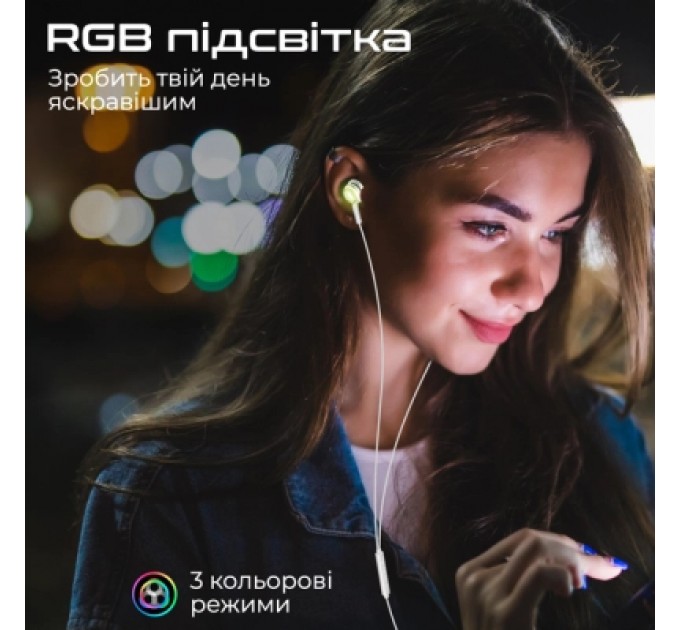 Promate Навушники Promate LumiBuds-C Silver (lumibuds-c.silver)