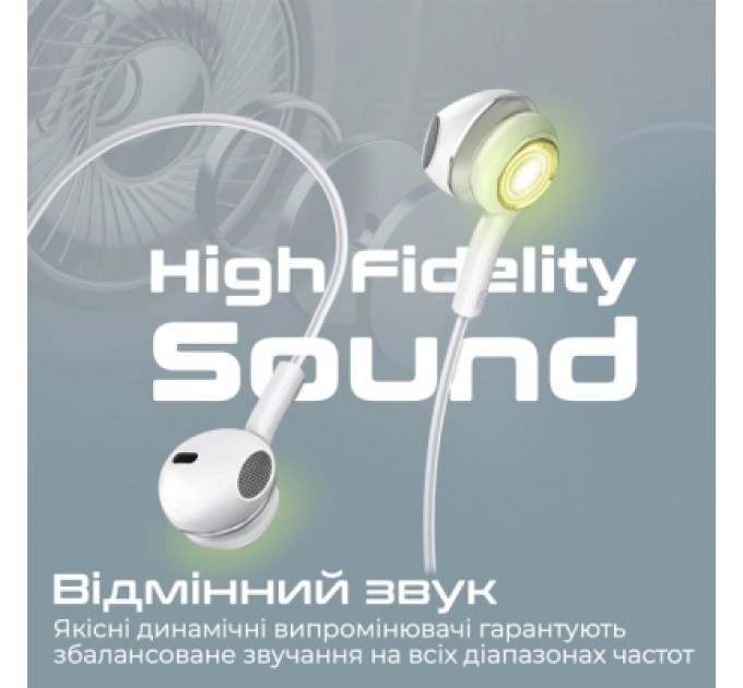 Promate Навушники Promate LumiBuds-C Silver (lumibuds-c.silver)