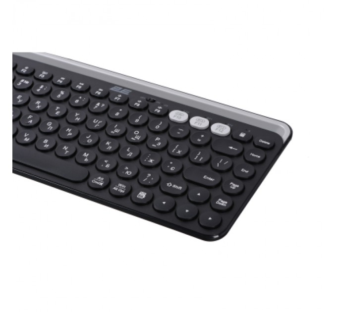 2E Клавіатура 2E KS250 Wireless USB/Bluetooth UA Black (2E-KS250WBK_UA)