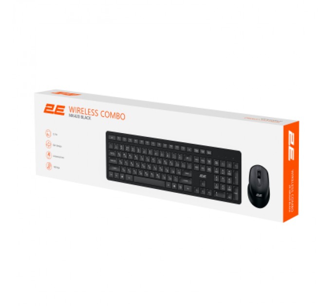 2E Комплект 2E MK420 Wireless UA Black (2E-MK420WB_UA)