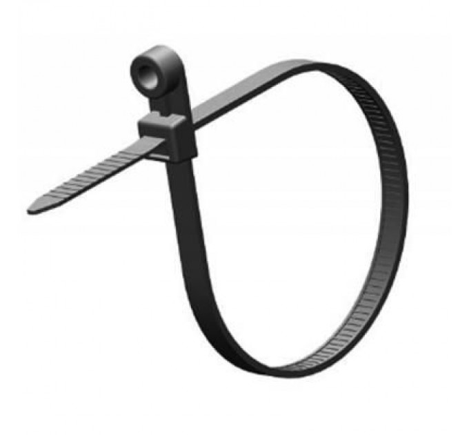 Ritar Стяжка Ritar 200мм/5.0мм под дюбель, черная, 100 шт (CTКR-B5200)