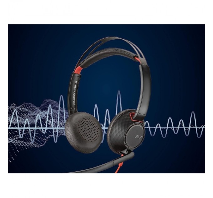 Poly Навушники Poly Blackwire 5220 USB-A/USB-C 3.5 мм Black (8X231AA)