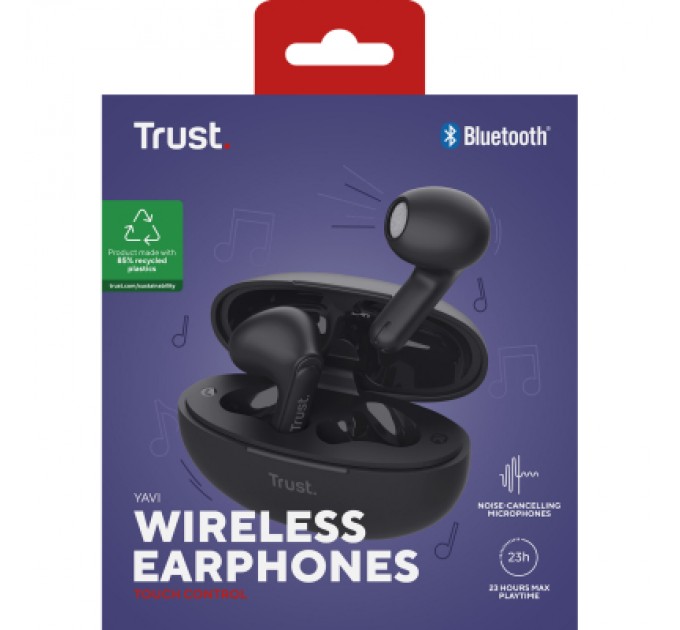 Trust Навушники Trust Yavi Earphones Black (25298)