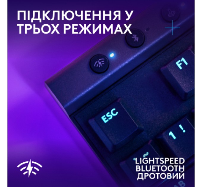 Logitech Клавіатура Logitech G515 TKL Lightspeed Tactile Bluetooth UA Black (920-012538)