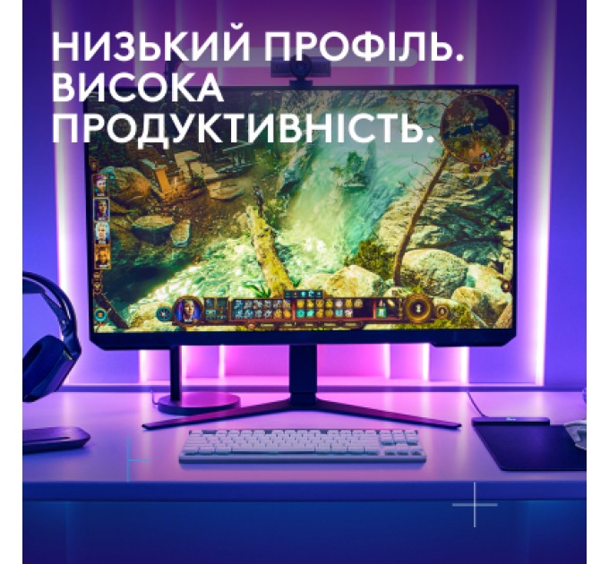 Logitech Клавіатура Logitech G515 TKL Lightspeed Tactile Bluetooth UA White (920-012539)