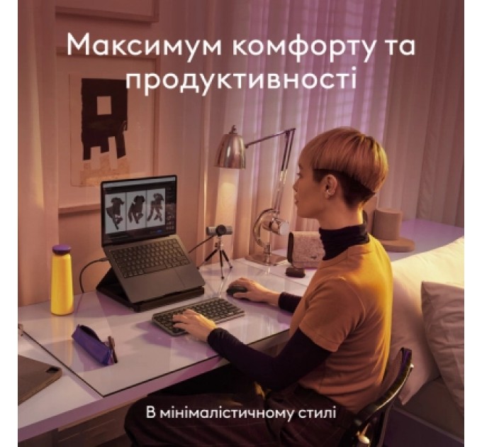 Logitech Клавіатура Logitech MX Keys Mini для MAC Wireless UA Space Grey (920-012652)