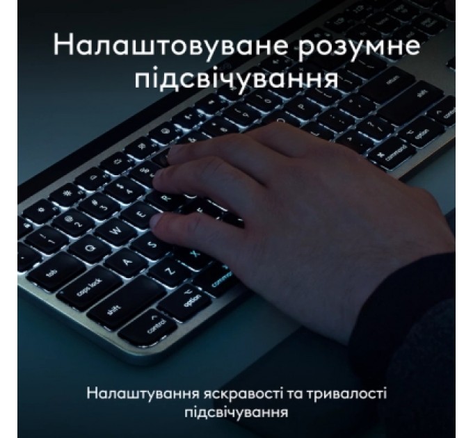 Logitech Комплект Logitech MX Keys S Combo для MAC Bluetooth/Wireles UA Space Grey (920-012845)