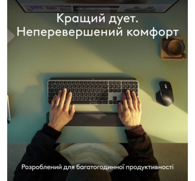 Logitech Комплект Logitech MX Keys S Combo для MAC Bluetooth/Wireles UA Space Grey (920-012845)