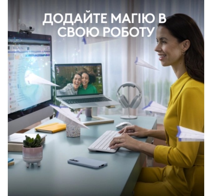 Logitech Клавіатура Logitech K950 Bluetooth/Wireless UA Off-White (920-012466)