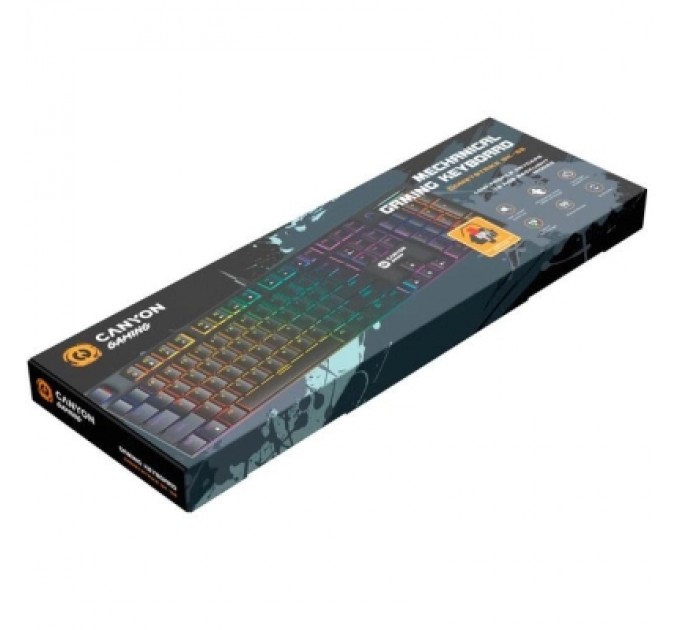 Canyon Клавіатура Canyon Cometstrike GK-55 RGB USB UA Black (CND-SKB55-US)