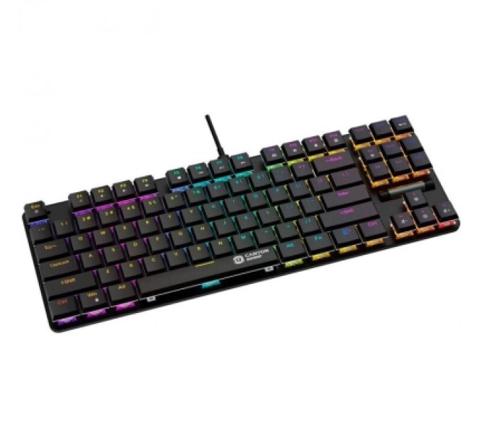 Canyon Клавіатура Canyon Cometstrike GK-50 RGB TKL USB UA Black (CND-SKB50-US)