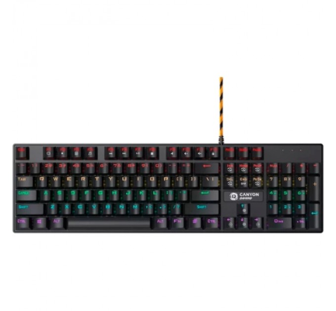 Canyon Клавіатура Canyon Deimos GK-4 Rainbow LED USB UA Black (CND-SKB4-US)