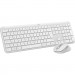 Logitech Комплект Logitech MK950 Bluetooth/Wireles UA Off-White (920-012491)