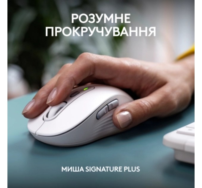 Logitech Комплект Logitech MK950 Bluetooth/Wireles UA Off-White (920-012491)
